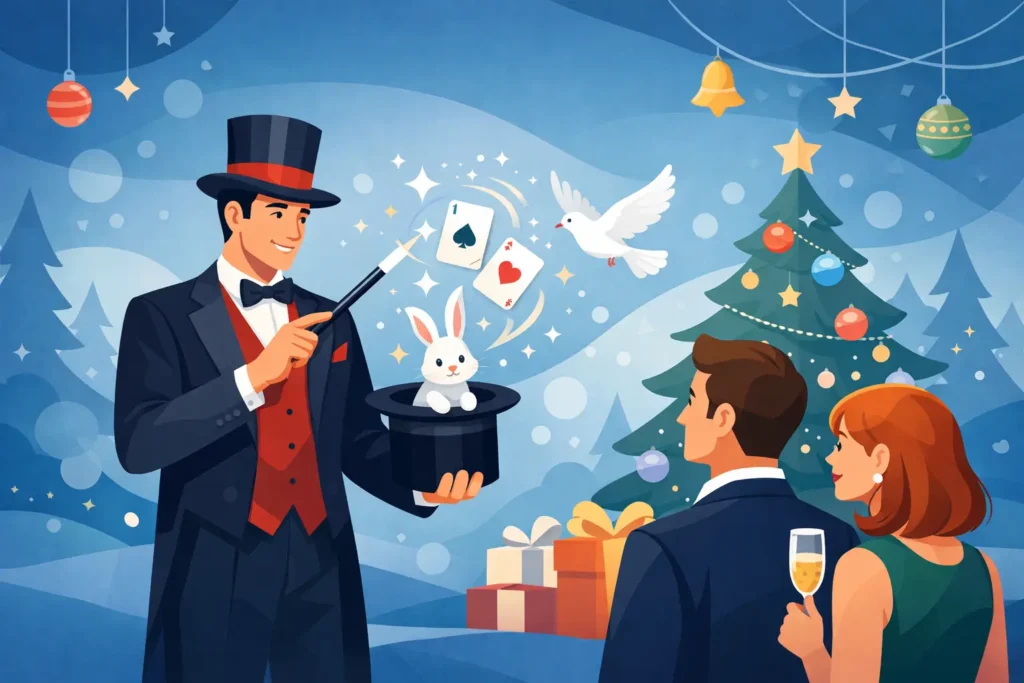 Choosing a Magician for Christmas Party Entertainment