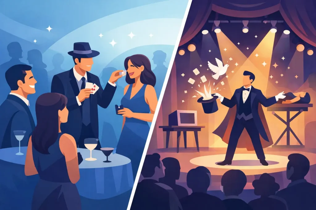Roaming Magic vs Stage Show for Your Event