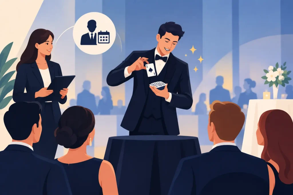 How a Magician Booking Agency Elevates Events