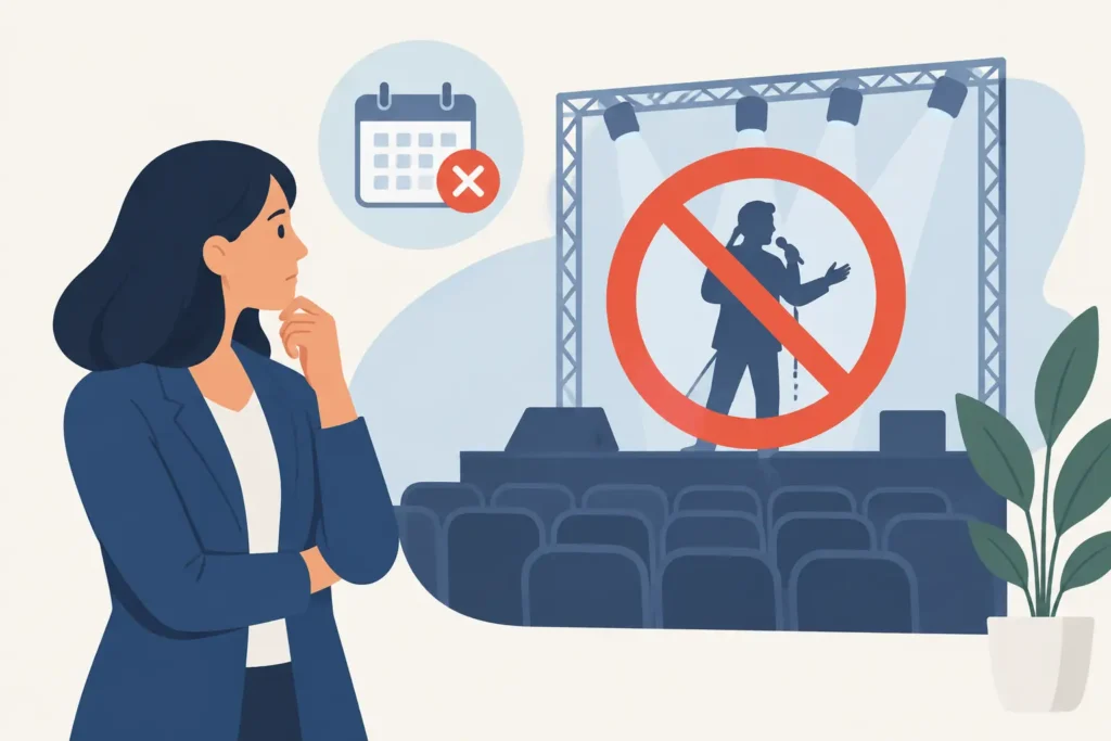 What Happens If Performers Cancel Your Event?